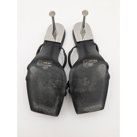 Cult Gaia Anya Embellished Iron-Heel Sandals Women's Square Toe Size US8.5 EU39 - Picture 7 of 16